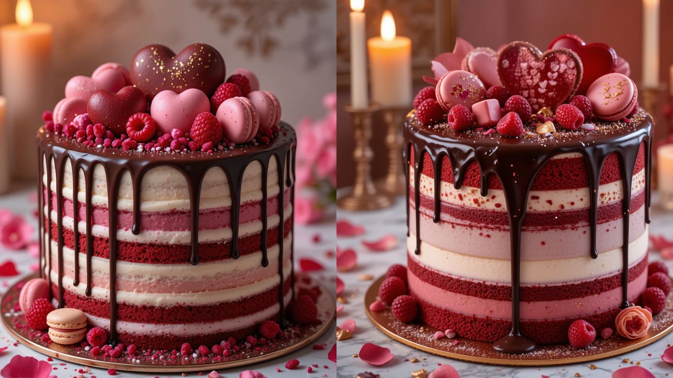 Valentine's Day Red Velvet Cake