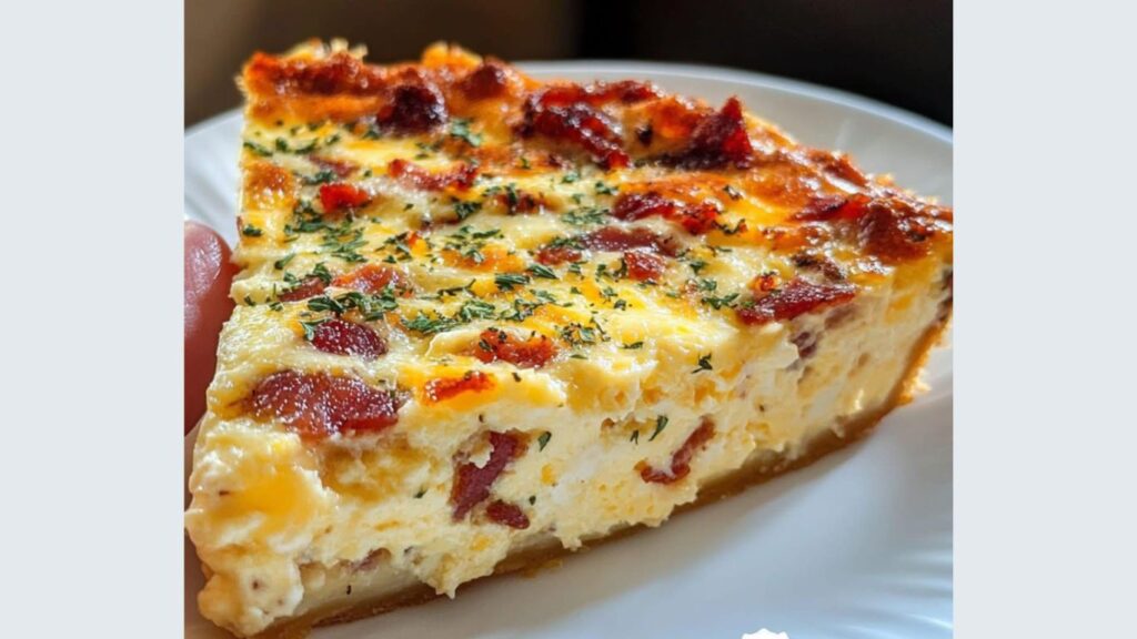 Bacon and Cheese Crustless Quiche