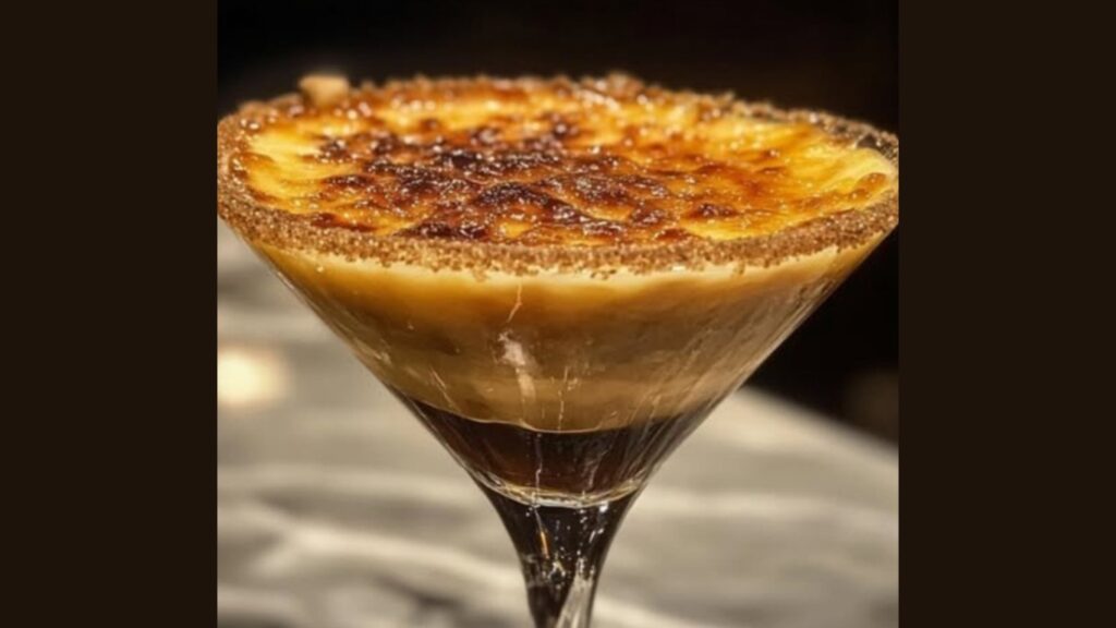 Sweet Crème Brûlée Martini