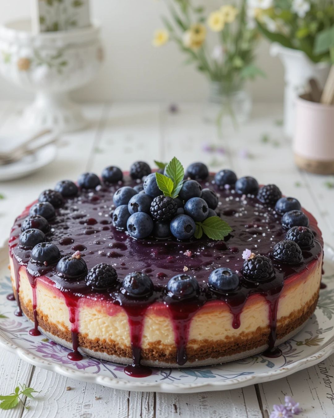 Fresh Blueberry Cheesecake